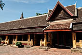 Vientiane, Laos - Wat Si Saket, the gallery enclosing the sim. 